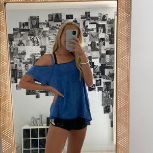 Free people cut out sleeve top